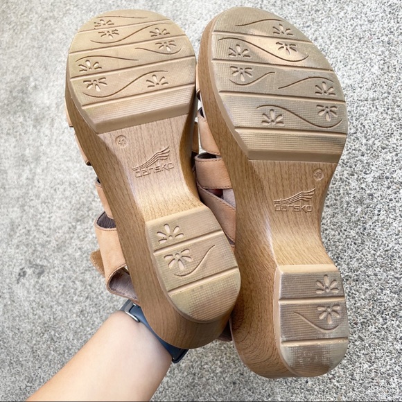 Dansko Janet Neutral Milled Nubuck - Camel Sz 41 - Picture 8 of 9